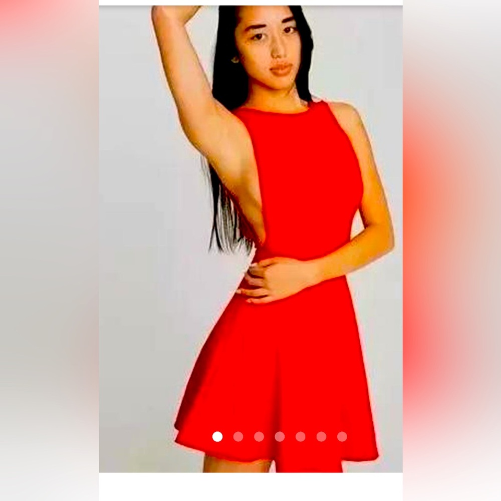 American Apparel Women's Red Dress XS